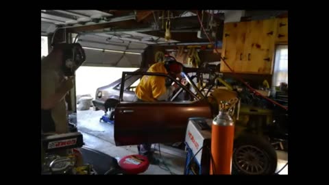 1979 Ford Mustang Restoration Weekend 1 and 2 of car sectioning Roof, Rear Quarter, and wheel