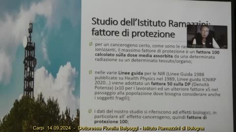 Carpi 14.09.2024 - Dottoressa Fiorella Belpoggi dell'Istituto Ramazzini di Bologna