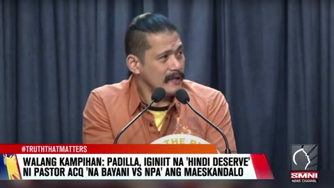 'Di kampihan: Padilla, iginiit na 'hindi deserve' ni Ptr. Apollo 'na bayani vs NPA' ang maeskandalo