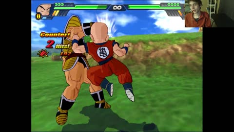 Dragon Ball Z Budokai Tenkaichi 3 Battle #87 With Live Commentary - Nappa VS Krillin