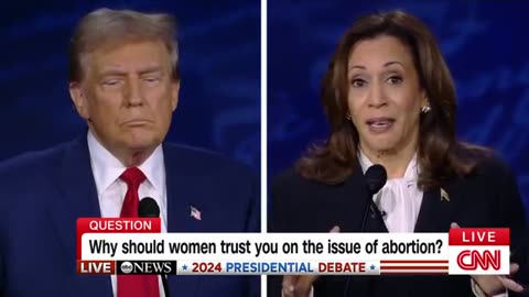 Harris and Trump spar over abortion rights