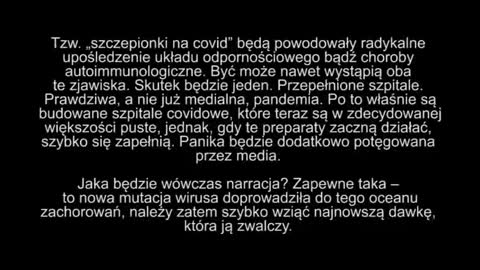 Kompilacja wypowiedzi naukowców i lekarzy odnośnie szkodliwości tzw. "szczepionki na covid". V 2.0