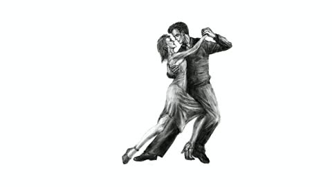 Argentine Tango time-lapse art (No. 302)