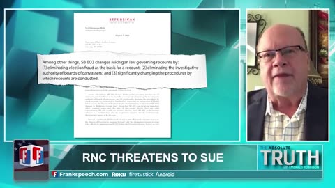 Michigan State Sen Runestad says the RNC is finally responding to concerns about Democrats' plan