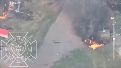 UAV Operators of the North Group of Forces Burn Ukrainian Vehicles