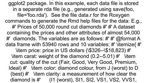 Include data examples in developing R packages