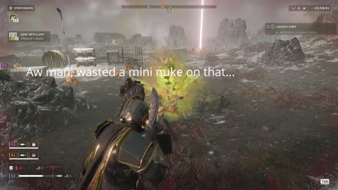 My First Encounter with the Mini-Nuke in Helldivers 2