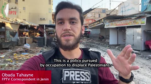 Aftermath of Zionist invasion of Jenin city and its markets, Aug 29, 2024