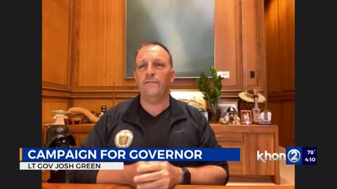 Lt. Gov. Josh Green is running for governor of Hawaii