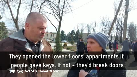 Ukrainian forces shot at the feet of civilians