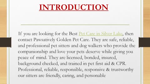 Best Pet Care in Silver Lake