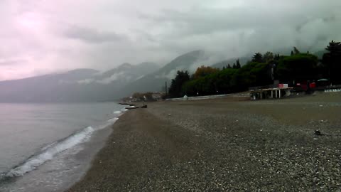 The beach in Gagra