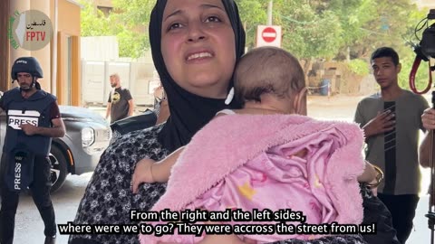 (EXCLUSIVE) Fleeing from Damj Neighbourhood in Jenin Camp, after Zionist invasion, Aug 31, 2024.