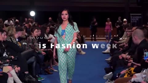 Paris Fashion Show Ramp Walk Model Video Collection 02 Model catwalk in slow motion