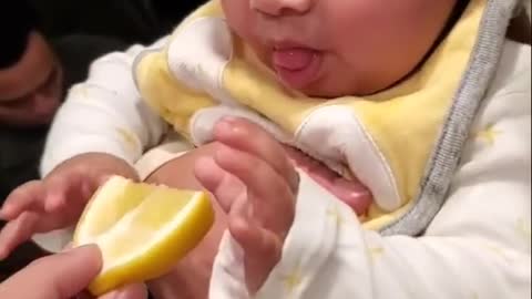 FUNNY BABIES EATING LEMONS FOR THE FIRST TIME