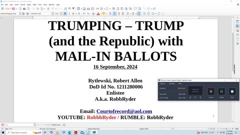 TRUMPING -- TRUMP, WITH MAIL IN BALLOTS