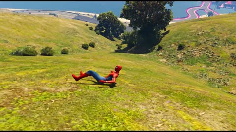 Spiderman GTA 5 Ragdoll funny moments 🤣🤣