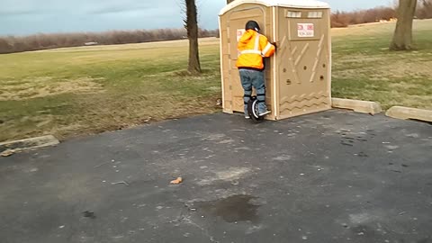 Learning to ride EUC Electric Unicycle