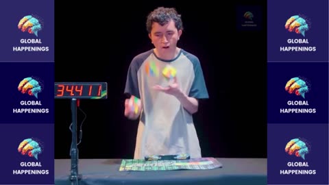 Solving Three Cubes Whilst Juggling - Guinness World Records