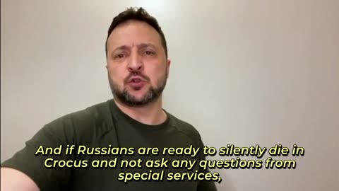 🚨WATCH: Zelenskyy about the Moscow terrorist attack