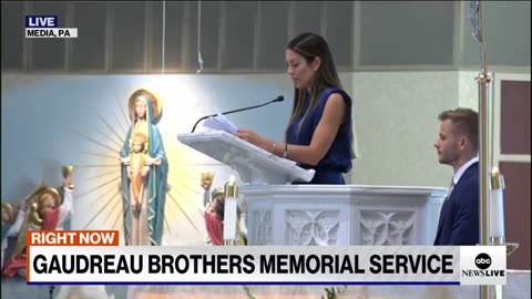 Johnny Gaudreau's widow announces pregnancy with their 3rd child at memorial service