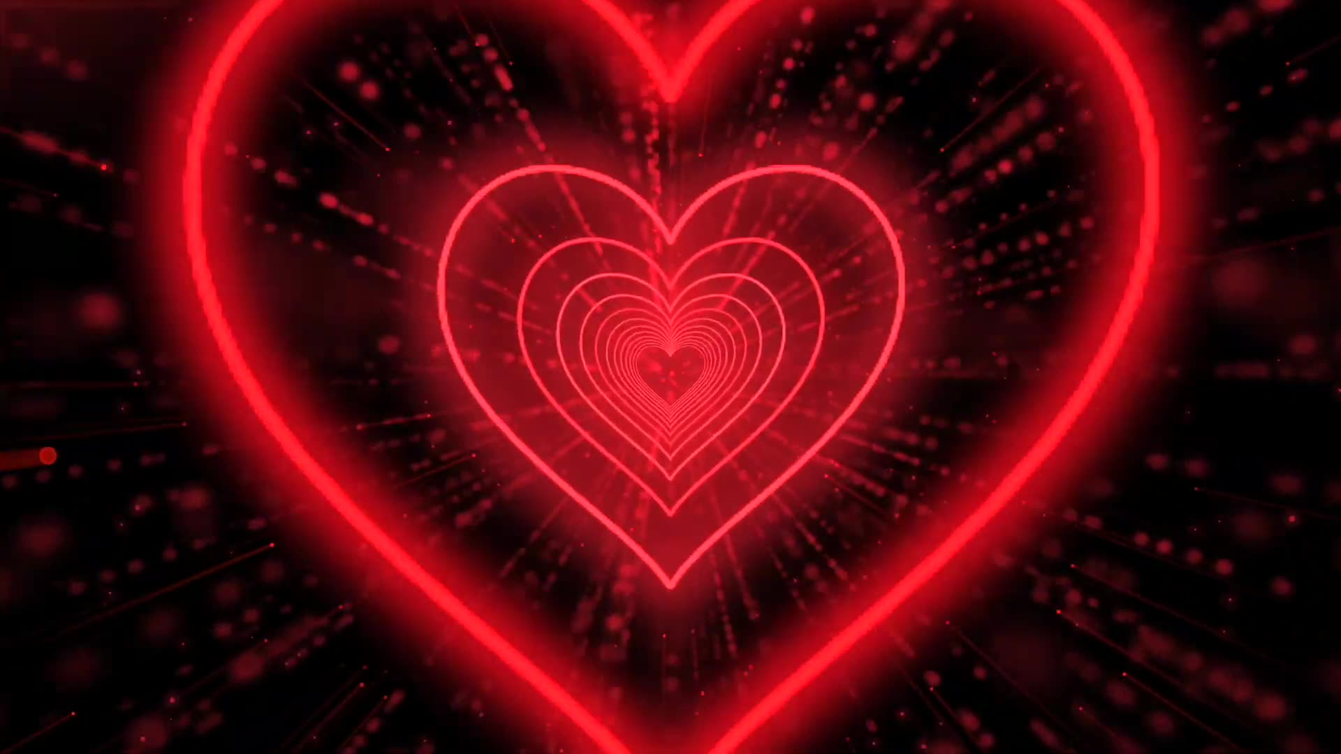 1060 Heart Background пёџlove Heart Tunnel Background Video Loop Heart