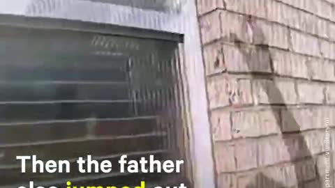 Dad Throws Toddler to Police Before Jumping From Burning Building