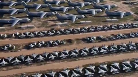 Largest airplane boneyard in the world. Tucson, Arizona.