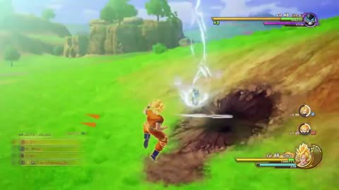 GOKU TRUNKS AND VEGETA VS CELL JRS DRAGON BALL Z KAKAROT