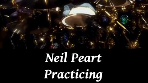 Neil Peart PRACTICING Drums ( RUSH ) RIP