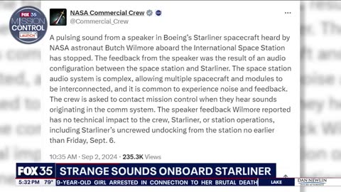 NASA solves 'strange noises' on Boeing Starliner