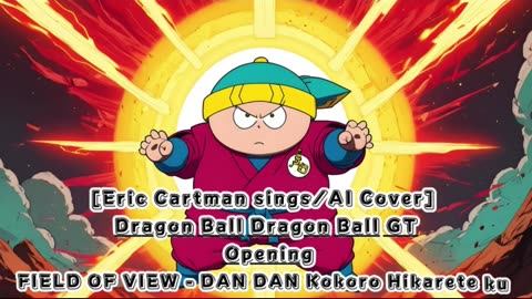 [Eric Cartman sings/AI Cover] Dragon Ball GT Opening FIELD OF VIEW - DAN DAN Kokoro Hikarete ku