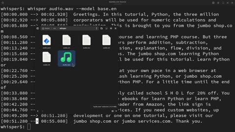 Python Speech Recognition Using Whisper API And FFmpeg