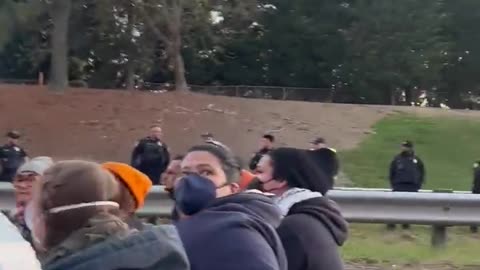 Israel protesters have shut down a highway in Durham NC