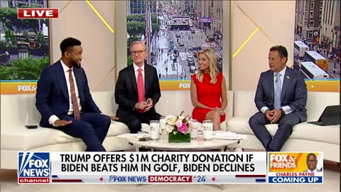 Trump challenges Biden to $1M golf match