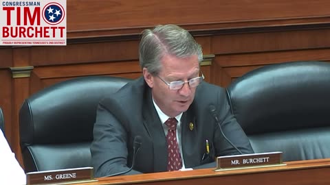 Rep. Burchett in Oversight hearing on anti-white hiring practices