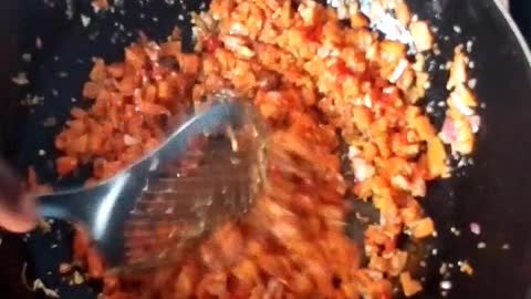 Spring roll filling with carrot as the major ingredient