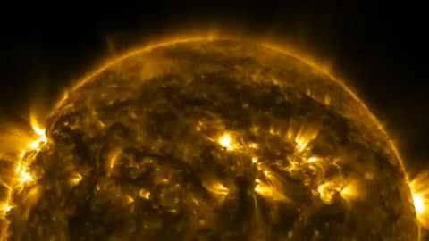 NASA released the video of sun