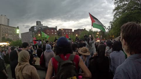 Nerdeen Kiswani outside the Brooklyn Museum. Justice for Sonya Massey!