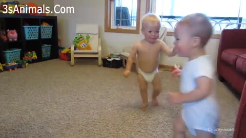 Funniest Twins Babies Playing Together Moments 👻👻 Cute Twins Baby Video 🥴