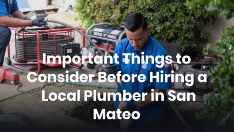 Hire professional plumber in San Mateo