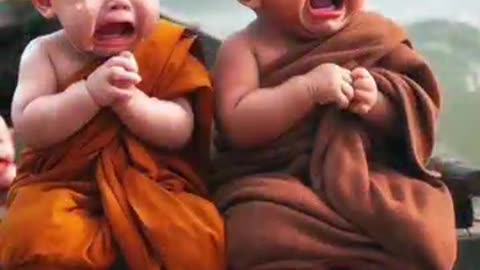 Cute monk baby😆😊🙂 baby monk