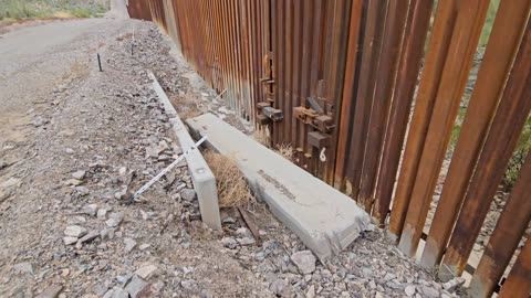 Border Wall BANDAID! Lukeville Arizona.