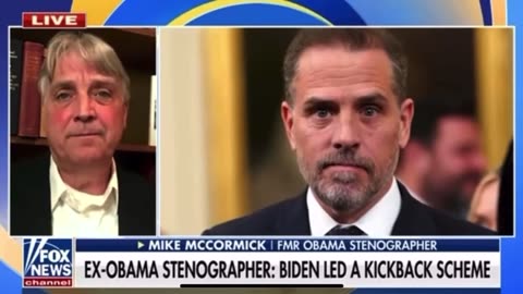 Mike McCormick Ex Obama Stenographer witnessed Joe Biden crimes firsthand while VP