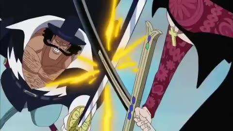 One Piece - Mihawk vs Flower Blade Vista