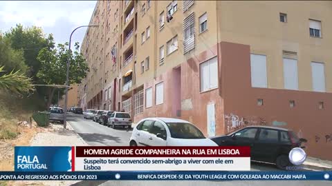 Homem agride companheira na rua em Lisboa