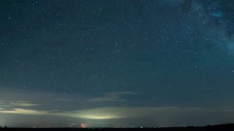 Crazy lightning storm literally does not stop flashing in the sky