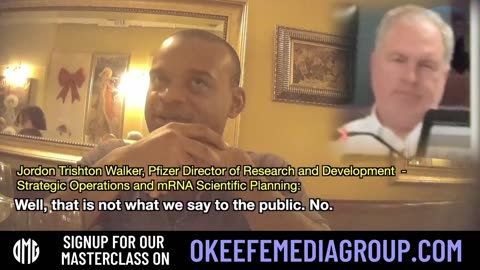 JAMES O’KEEFE QUESTIONS JOSH BROWN PFIZER VP