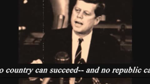 President John F Kennedy's Warning: Secrecy and Control Within Our Government.