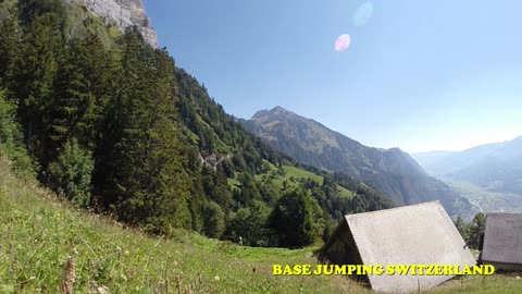 Wingsuit base jumping walenstadt 2015